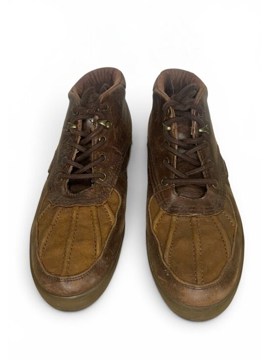 Polo Ralph Lauren Radus II Brown Leather Lace-Up Sneakers Mens Size 9D main image 4